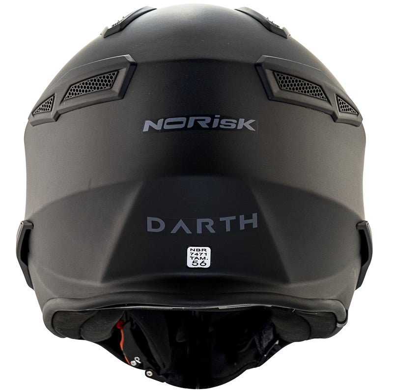 CAPACETE NORISK DARTH FS726X - PRETO FOSCO (4 EM 1)