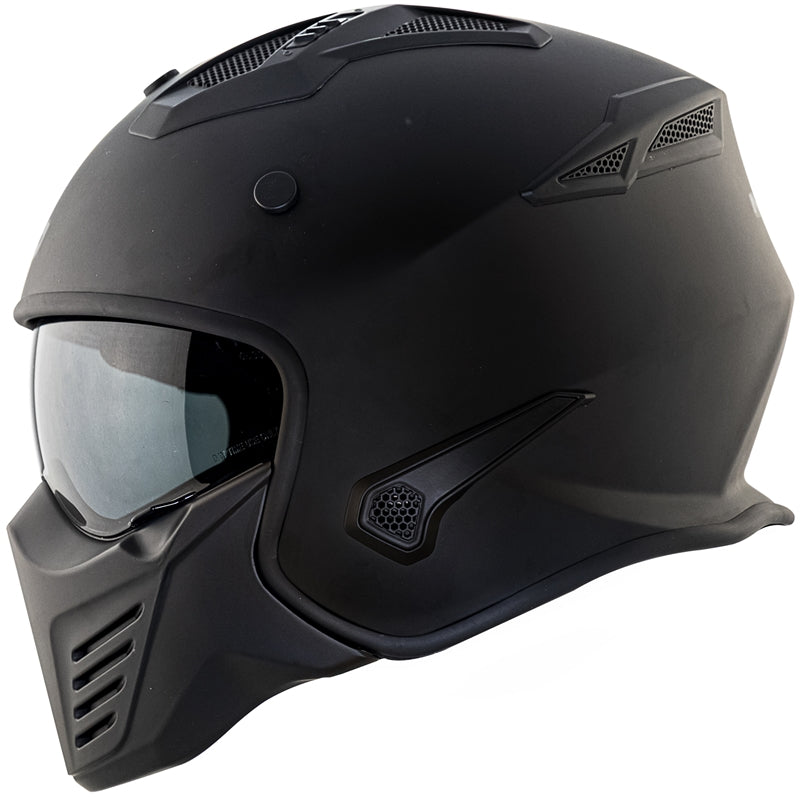 CAPACETE NORISK DARTH FS726X - PRETO FOSCO (4 EM 1)