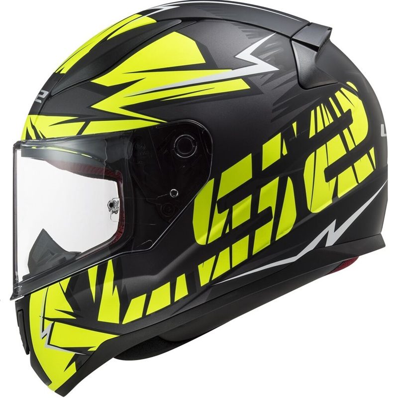 CAPACETE LS2 FF358 RAPID CROMO PRETO/AMARELO FOSCO