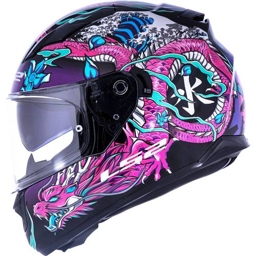 CAPACETE LS2 FF320 STREAM WARRIOR ROSA