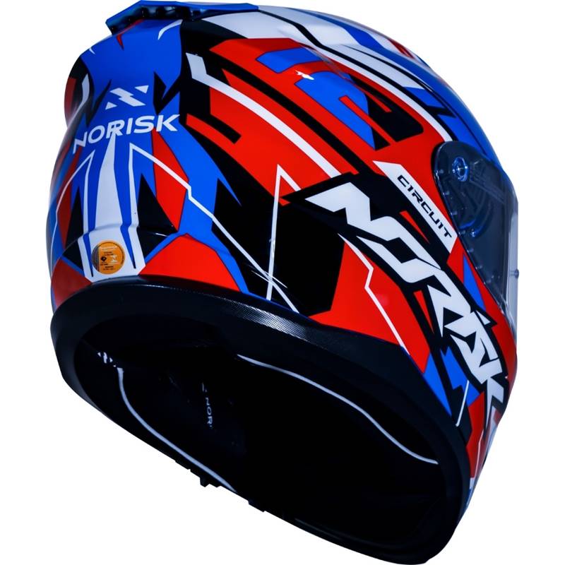 CAPACETE NORISK STRADA CIRCUIT AZUL/VERMELHO/BRANCO