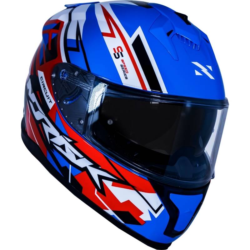CAPACETE NORISK STRADA CIRCUIT AZUL/VERMELHO/BRANCO