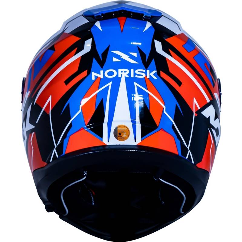 CAPACETE NORISK STRADA CIRCUIT AZUL/VERMELHO/BRANCO