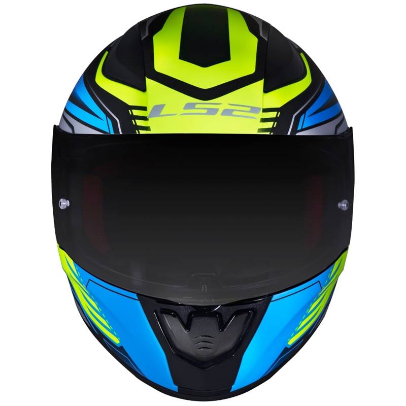 CAPACETE LS2 FF353 RAPID GALE PRETO/AZUL/AMARELO FOSCO