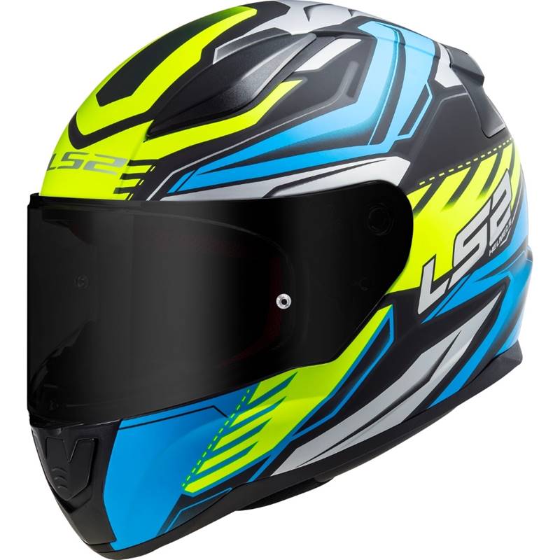 CAPACETE LS2 FF353 RAPID GALE PRETO/AZUL/AMARELO FOSCO