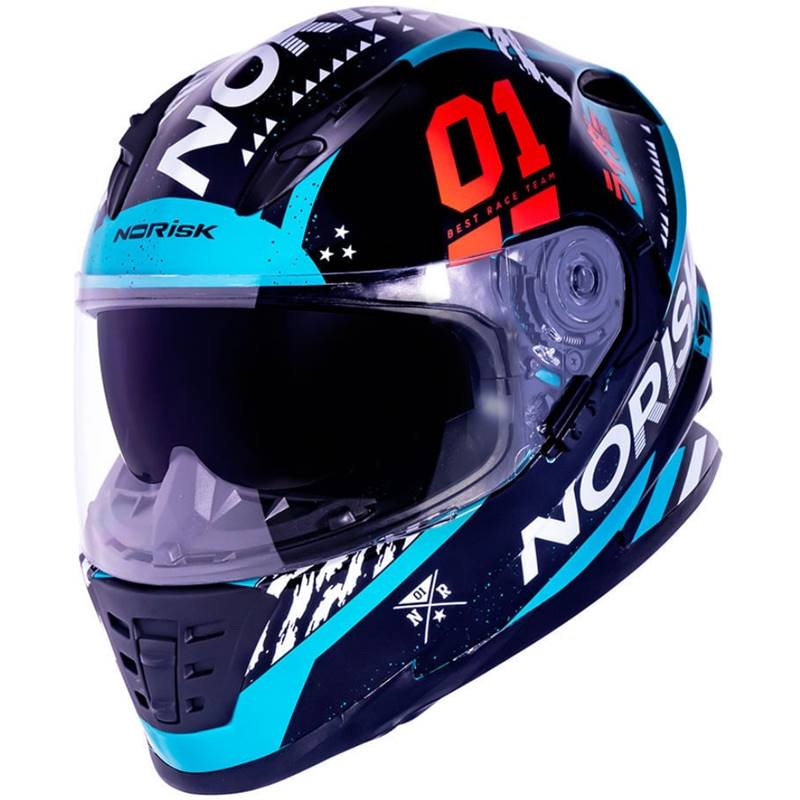 CAPACETE NORISK SOUL FF302 GRAND PRIX TOKYO PRETO/BRANCO/VERDE
