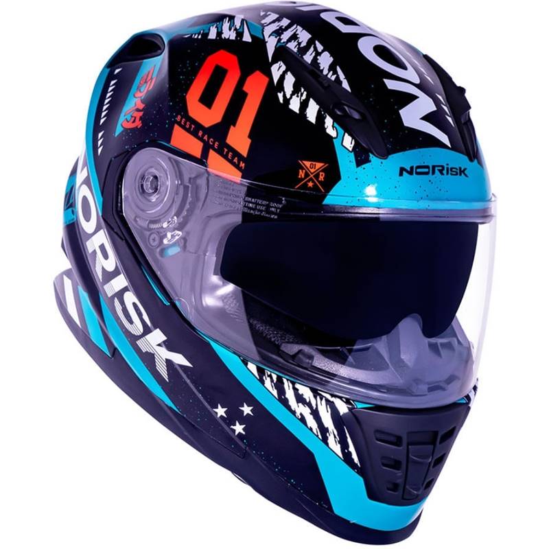 CAPACETE NORISK SOUL FF302 GRAND PRIX TOKYO PRETO/BRANCO/VERDE