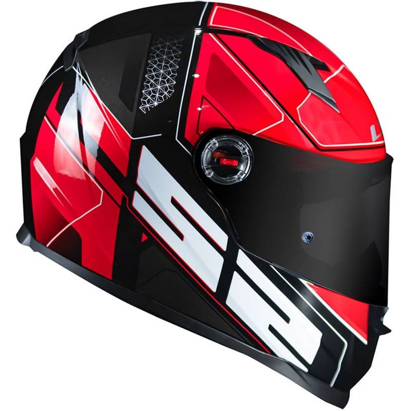CAPACETE LS2 FF358 ULTRA PRETO/VERMELHO