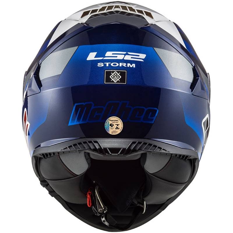 CAPACETE LS2 FF800 STORM JOHN MCPHEE AZUL/CINZA (COM VISEIRA SOLAR)