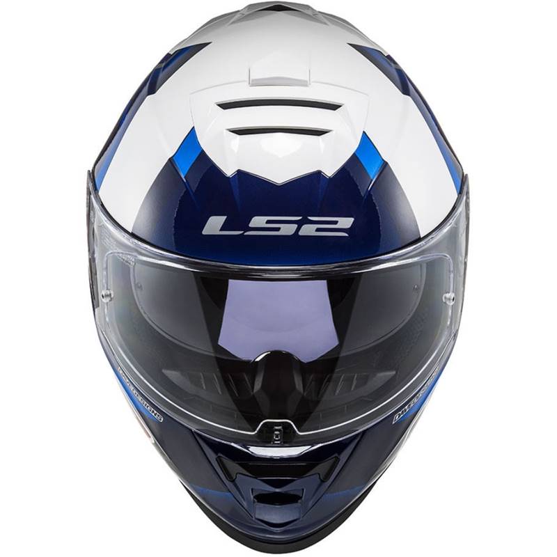 CAPACETE LS2 FF800 STORM JOHN MCPHEE AZUL/CINZA (COM VISEIRA SOLAR)