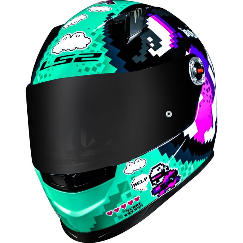 CAPACETE LS2 FF358 BULLET PRETO/AZUL