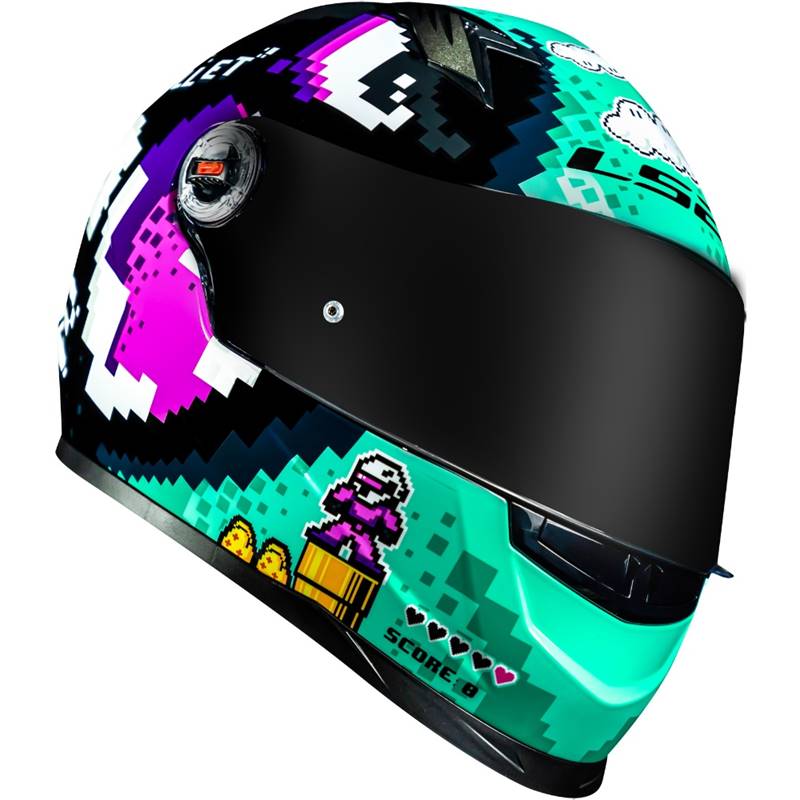 CAPACETE LS2 FF358 BULLET PRETO/AZUL