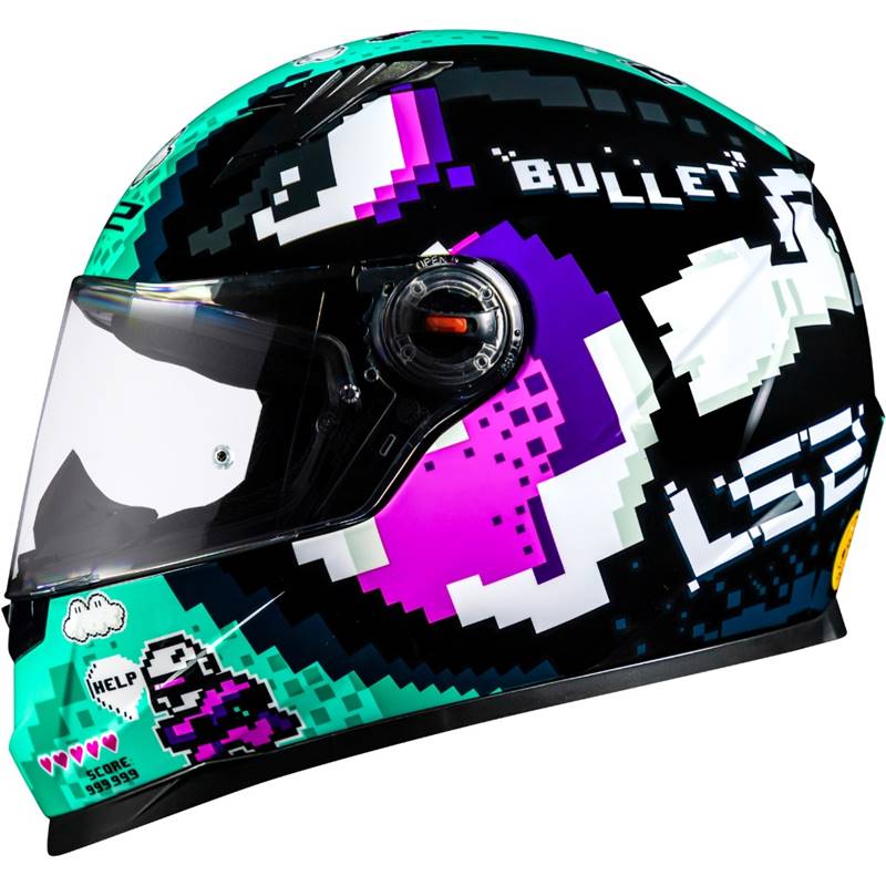 CAPACETE LS2 FF358 BULLET PRETO/AZUL