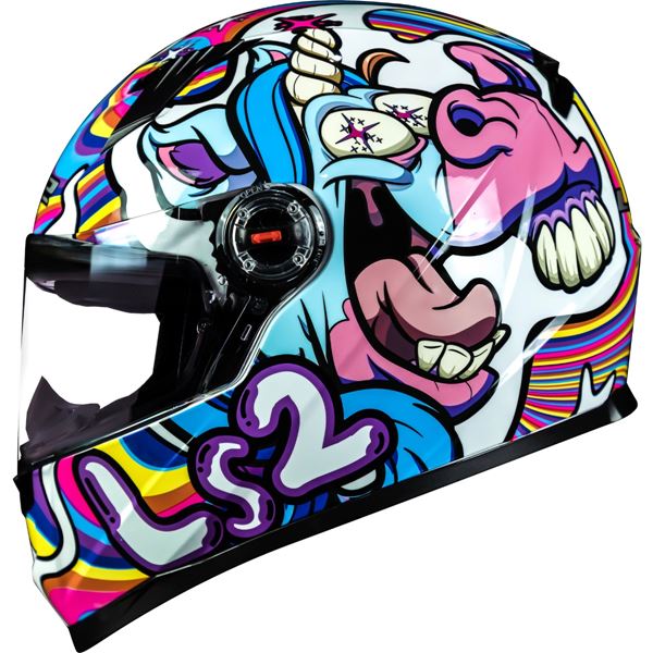 CAPACETE LS2 FF358 BUBBLE BRANCO