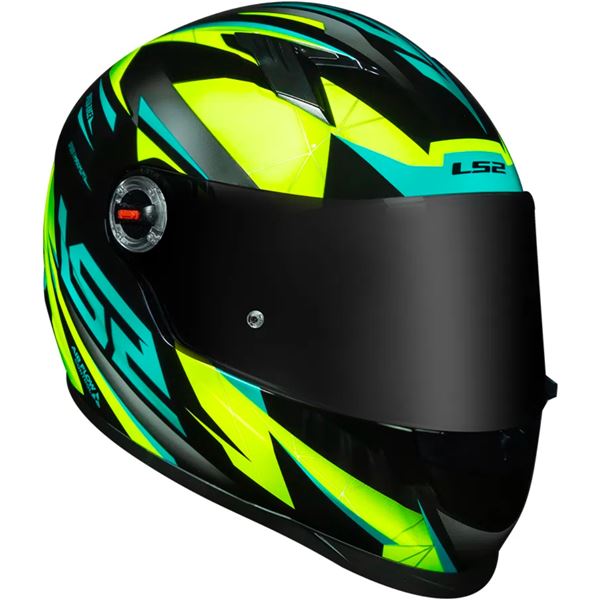 CAPACETE LS2 FF358 DRAZE PRETO/AMARELO/AZUL