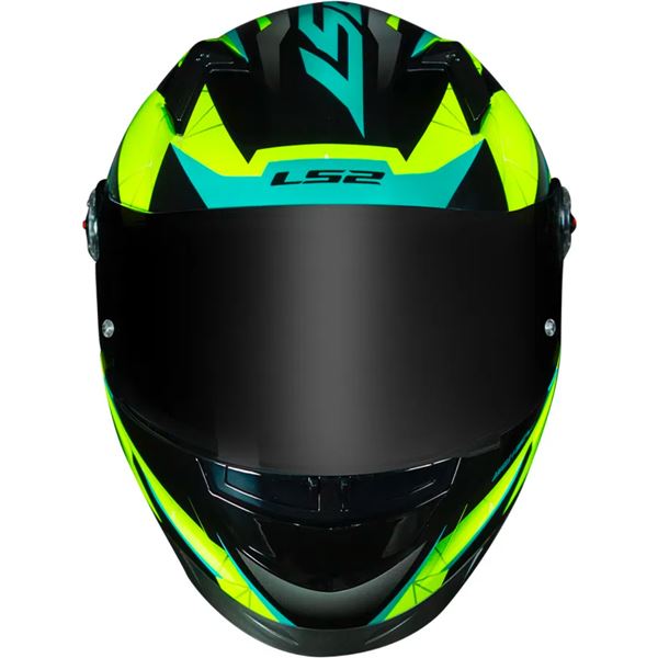 CAPACETE LS2 FF358 DRAZE PRETO/AMARELO/AZUL