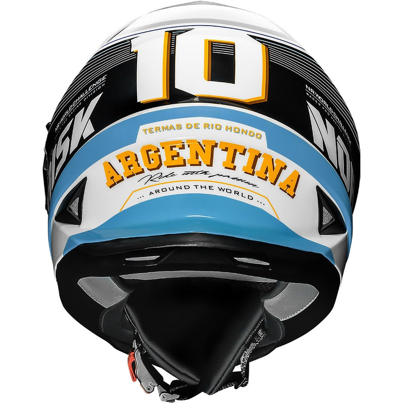Capacete Norisk FF302 Soul Grand Prix Argentina - Branco/Azul/Preto
