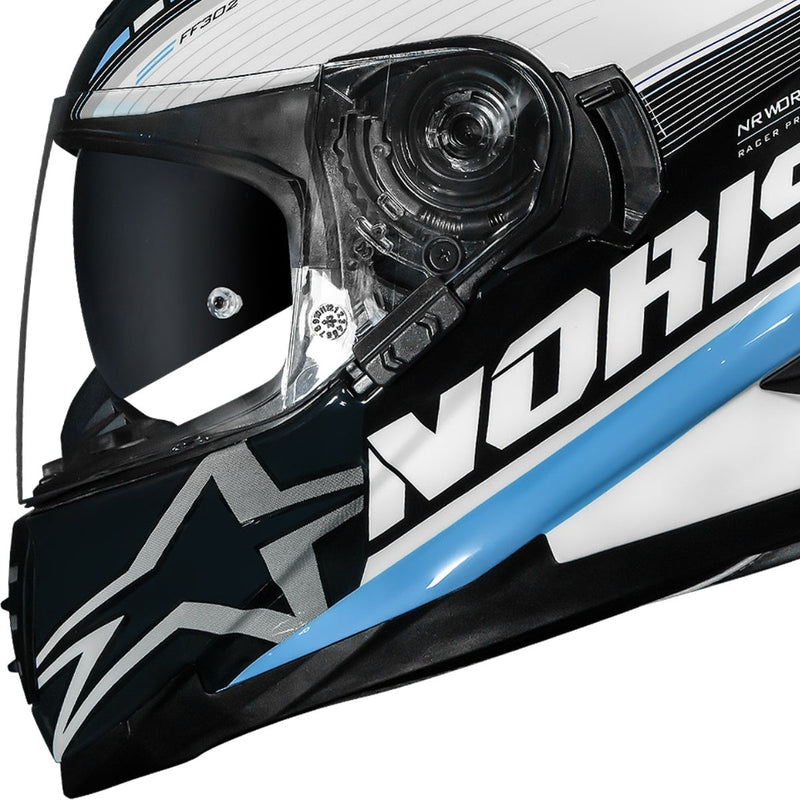 Capacete Norisk FF302 Soul Grand Prix Argentina - Branco/Azul/Preto