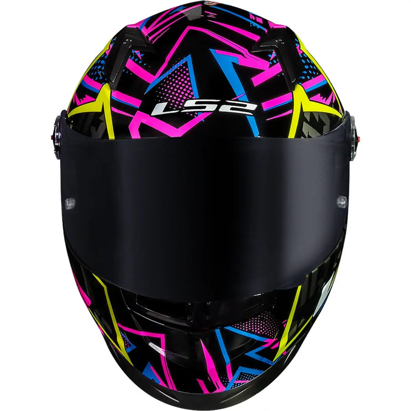 Capacete LS2 FF358 S Rafael Paschoalin - Preto/Roxo/Amarelo