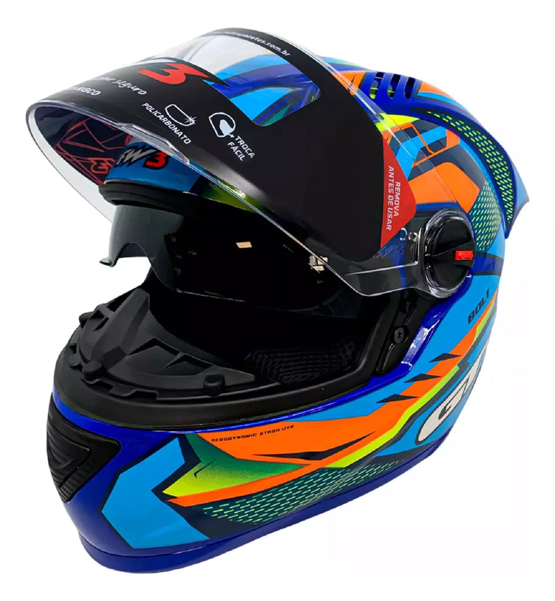Capacete Gt Racing Bolt Fw3