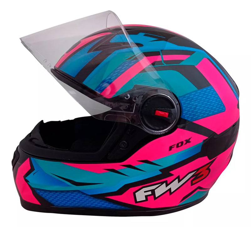 Capacete Moto Gtn Fox Rosa