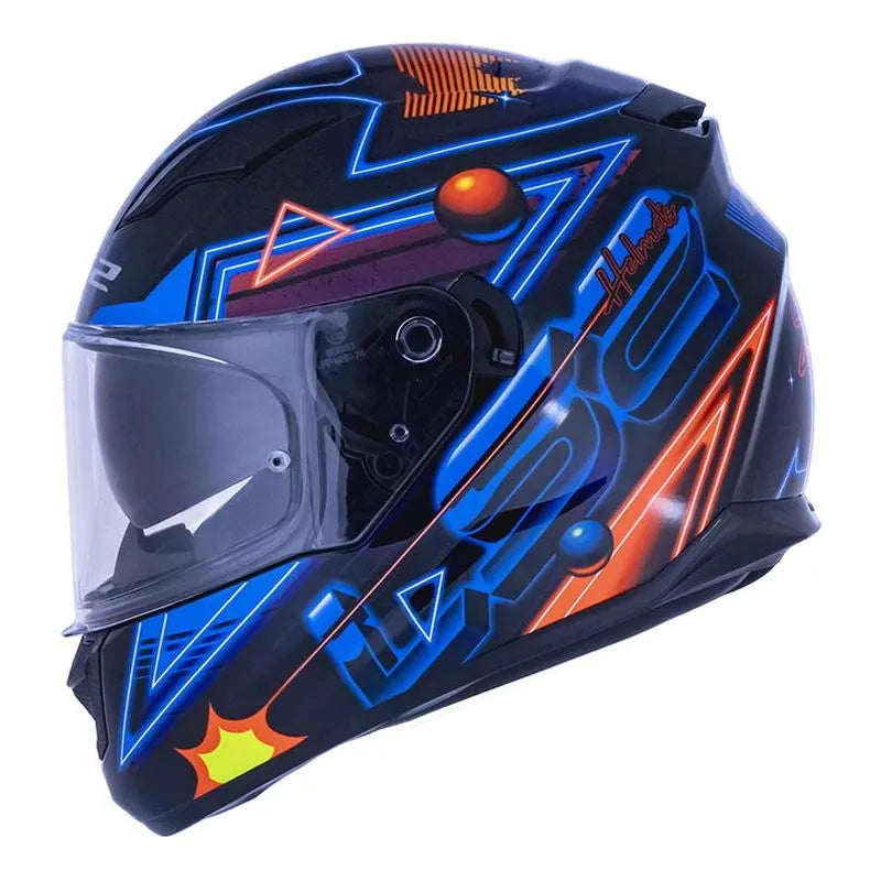 CAPACETE LS2 FF320 STREAM SYNTH AZUL/PRETO