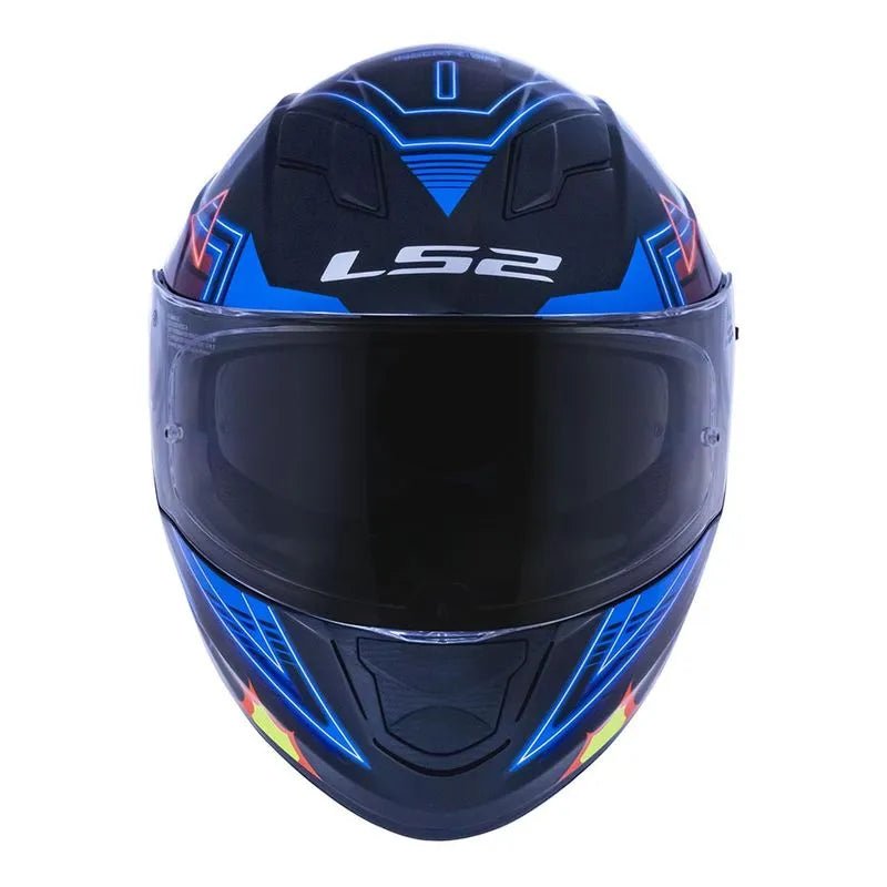 CAPACETE LS2 FF320 STREAM SYNTH AZUL/PRETO