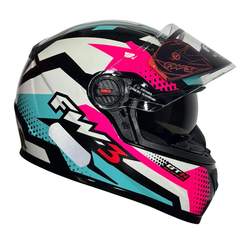 Capacete FW3 GTN Fox Rosa