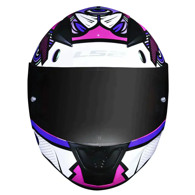 CAPACETE LS2 FF353 RAPID KHAN ROSA/BRANCO