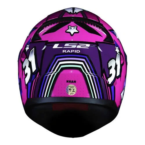 CAPACETE LS2 FF353 RAPID KHAN ROSA/BRANCO