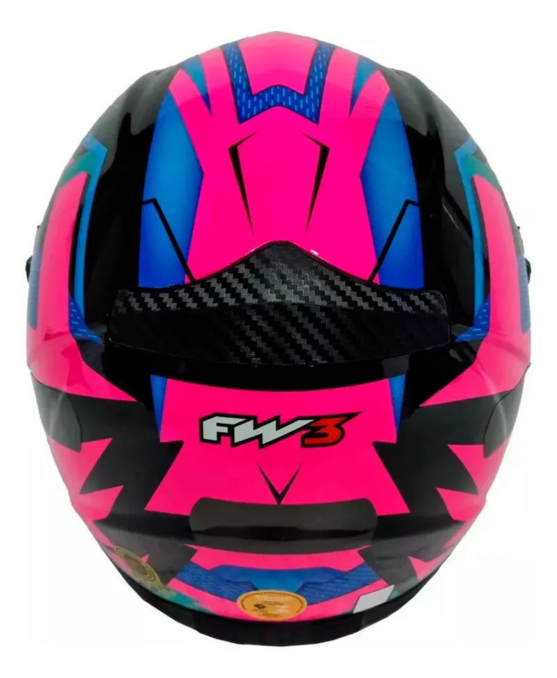 Capacete Moto Gtn Fox Rosa