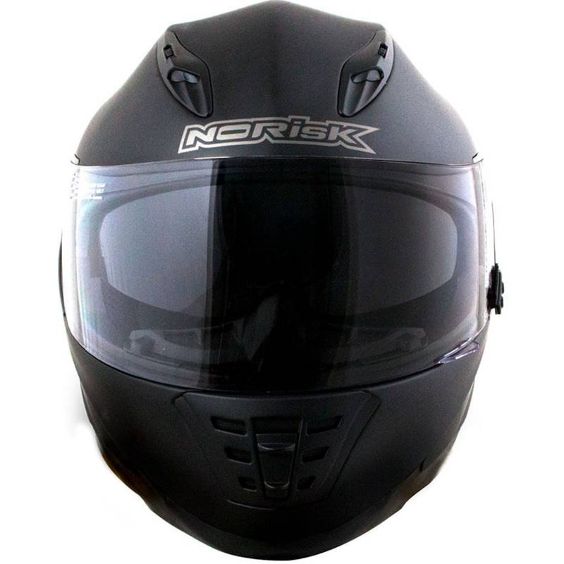CAPACETE NORISK FF302 MONOCOLOR (VISEIRA SOLAR) PRETO FOSCO
