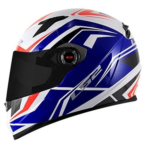 CAPACETE LS2 FF358 BLADE BRANCO/VERMELHO/AZUL