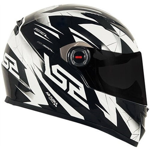 CAPACETE LS2 FF358 DRAZE PRETO/BRANCO