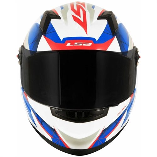 CAPACETE LS2 FF358 DRAZE BRANCO/AZUL/VERMELHO