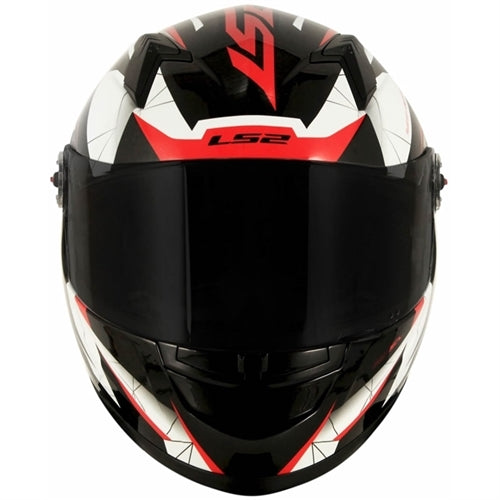 CAPACETE LS2 FF358 DRAZE PRETO/VERMELHO/BRANCO