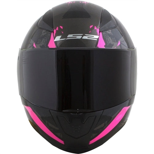 CAPACETE LS2 FF353 RAPID PALIMNESIS PRETO/ROSA BRILHO