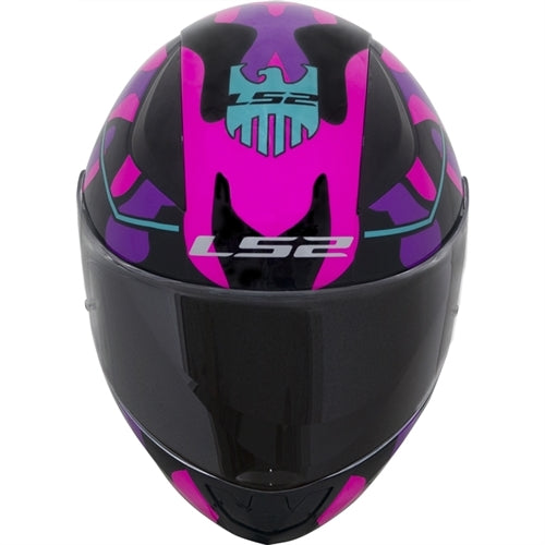 CAPACETE LS2 FF353 RAPID BRAVADO ROSA CAMUFLADO/AZUL