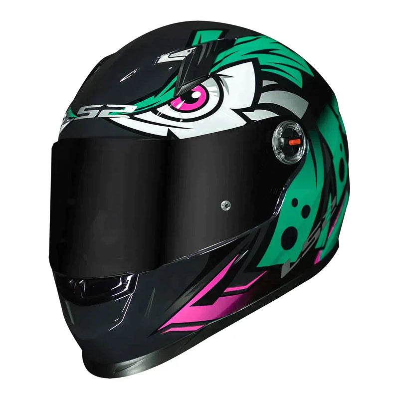 CAPACETE LS2 CLASSIC FF358 TRIBAL VERDE
