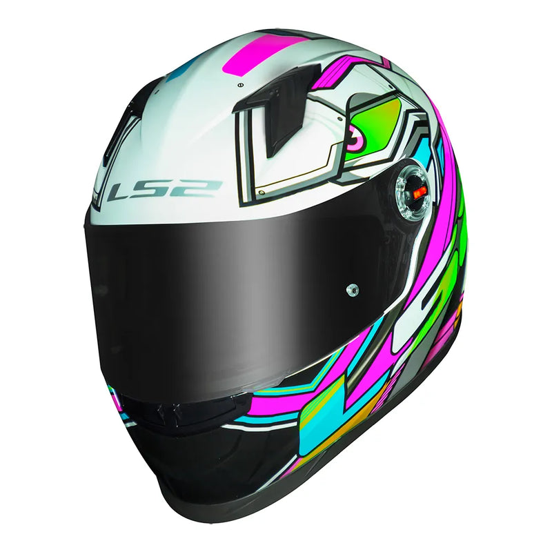 CAPACETE LS2 FF358 XDRON ROSA/BRANCO