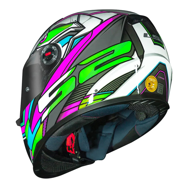 CAPACETE LS2 FF358 XDRON ROSA/BRANCO