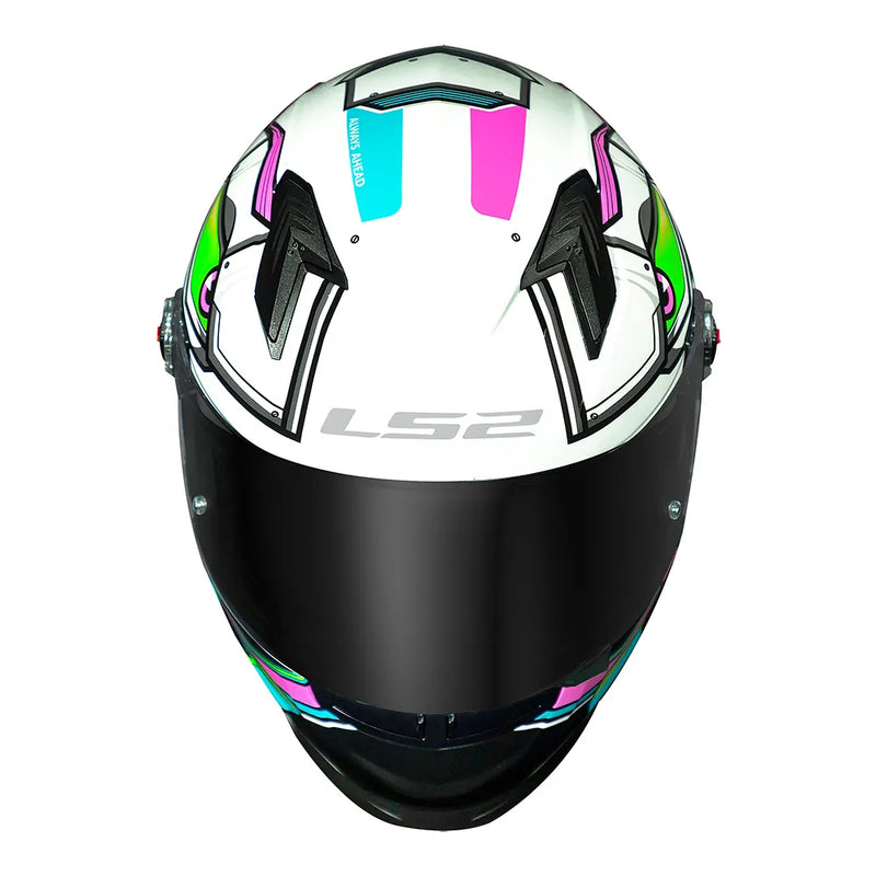 CAPACETE LS2 FF358 XDRON ROSA/BRANCO