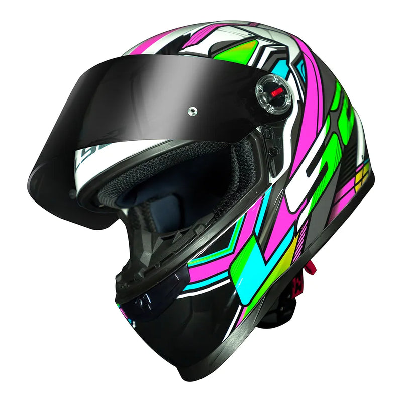 CAPACETE LS2 FF358 XDRON ROSA/BRANCO