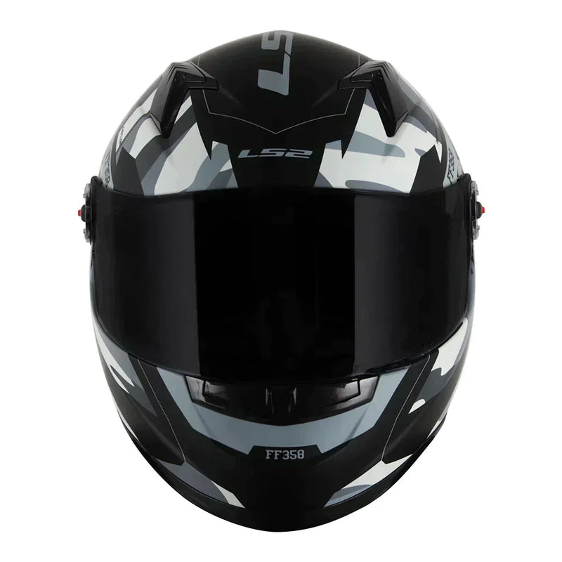 CAPACETE LS2 CLASSIC TANK PRETO/CINZA