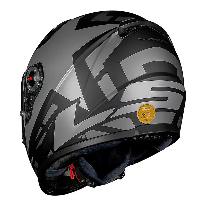 Capacete LS2 FF358 Starwar Prata e Preto Fosco 58