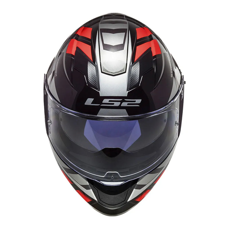 CAPACETE LS2 FF320 STREAM LOOP VERMELHO (VISEIRA SOLAR)