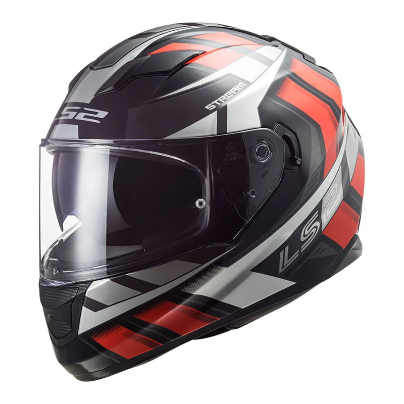 CAPACETE LS2 FF320 STREAM LOOP VERMELHO (VISEIRA SOLAR)