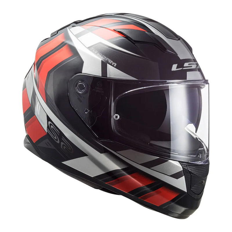 CAPACETE LS2 FF320 STREAM LOOP VERMELHO (VISEIRA SOLAR)