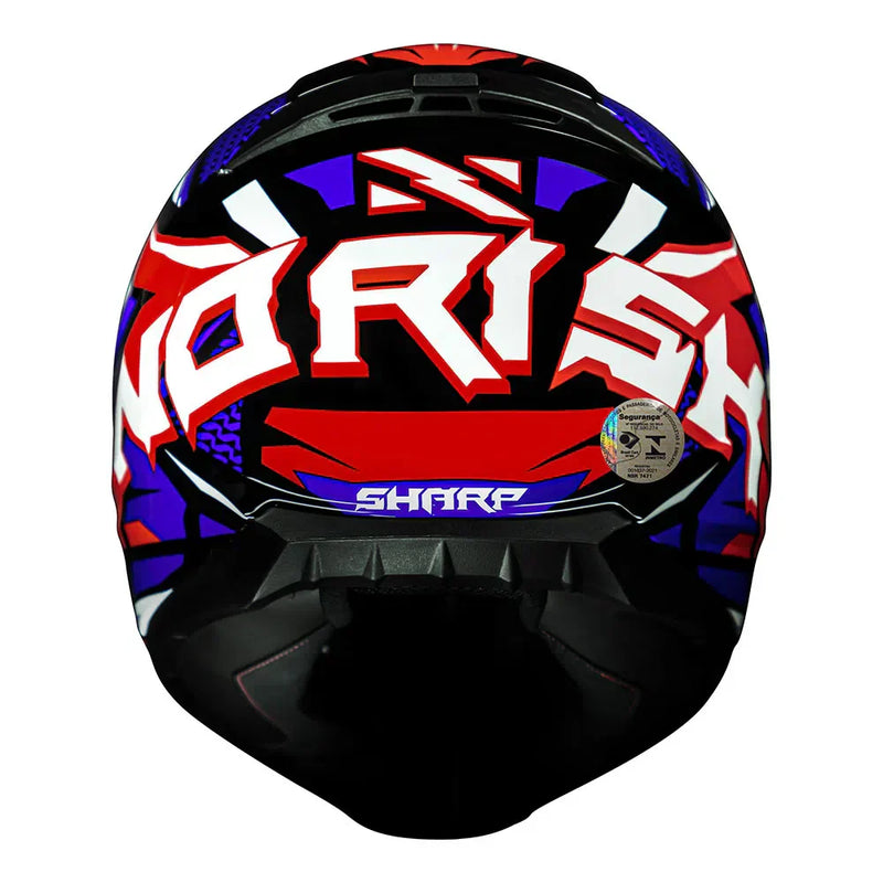 CAPACETE NORISK CAPACETE RAZOR SHARP AZUL/BRANCO