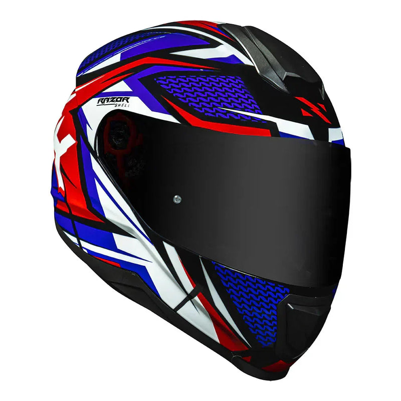 CAPACETE NORISK CAPACETE RAZOR SHARP AZUL/BRANCO